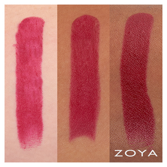 zoya lipstick in Georgia swatched on skin