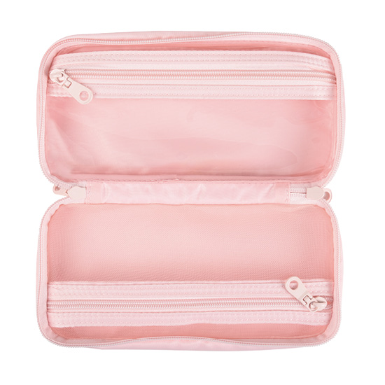 Pink Zipper Bag - Interior View