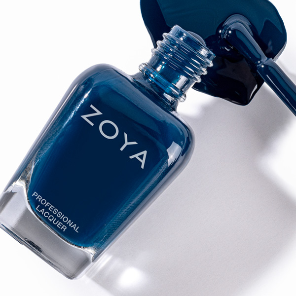 Zoya Healthy Nail Polish Navy Nail Polish Bottle, Brush, Spill Zoya Healthy Nail Polish Navy Nail Polish Bottle, Brush, Spill