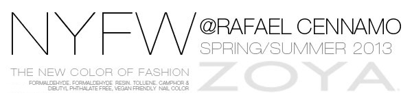 Rafael Cennamo NYFW Spring Summer 2013 Zoya Colors