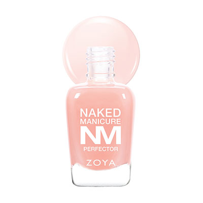 Zoya Nail Polish in Pink Perfector bottle and spill