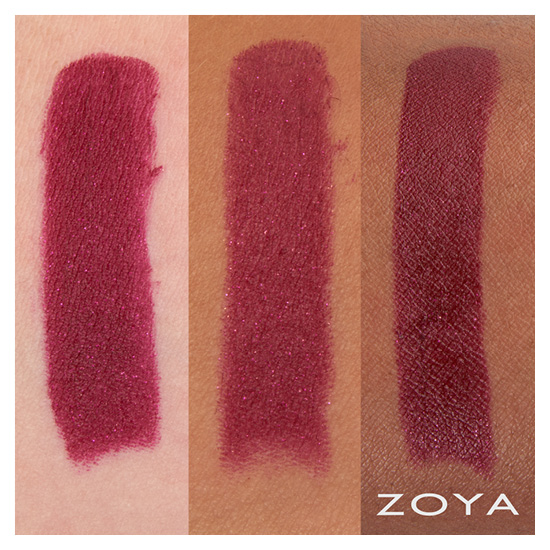 zoya lipstick in Maxwell swatched on skin (alternate view 2)
