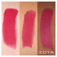 zoya lipstick in Mellie swatched on skin