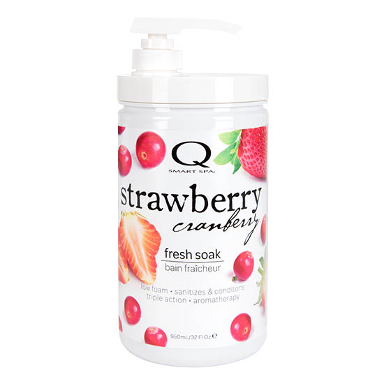 Pedicure, Manicure Soak, Strawberry Cranberry Triple Action Fresh Soak 32oz