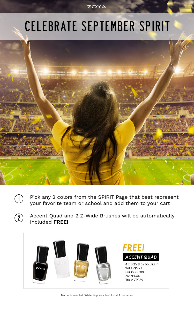 September Spirit promotion choose 2 colors