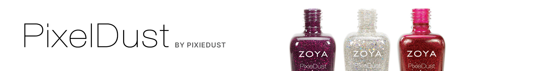 pixeldust by pixiedust three colors - purple, silver, and red textured polish