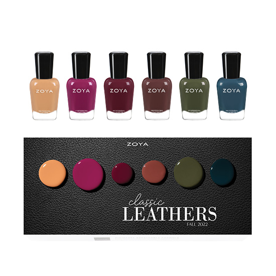 Healthy nail Polish: Classic Leathers Full Collection Box | ZOYA bottle