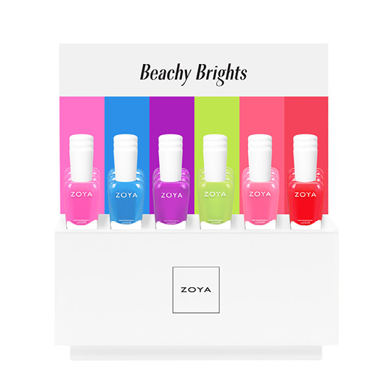 ZOYA | Neon Nail Polish - Beachy Brights 24 Pc Display