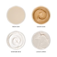 Smart Spa Smart Pod 4 Step System Pack Pods Top View in Almond Oatmeal