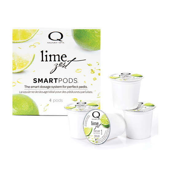 Smart Spa Smart Pod 4 Step System Pack -Pods Top View in Lime Zest