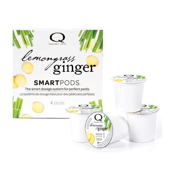 Smart Spa Smart Pod 4 Step System Pack -Pods Top View in Lemongrass Ginger