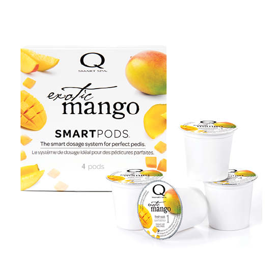 Smart Spa Smart Pod 4 Step System Pack -Pods Top View in Exotic Mango