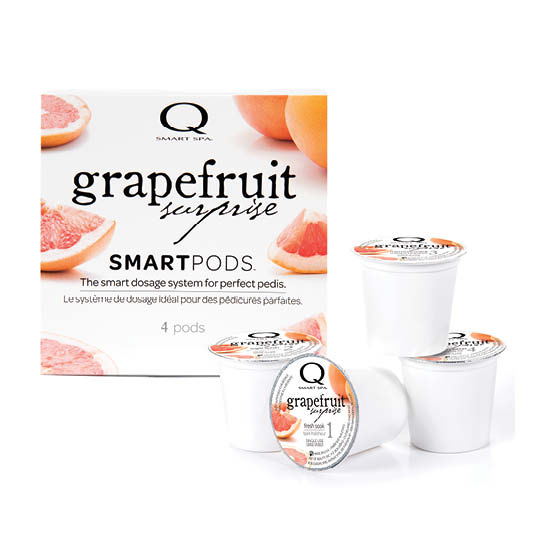 Smart Spa Smart Pod 4 Step System Pack -Pods Top View in Grapefruit Surprise