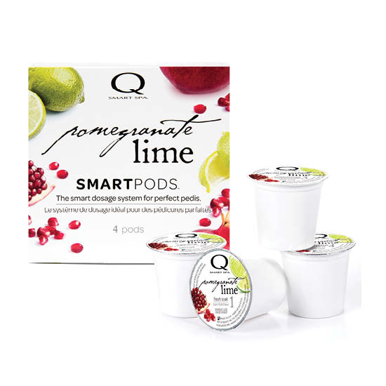 Smart Spa Smart Pod 4 Step System Pack -Pods Top View in Pomegranate Lime