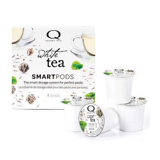 Smart Spa Smart Pod 4 Step System Pack -Pods Top View in White Tea