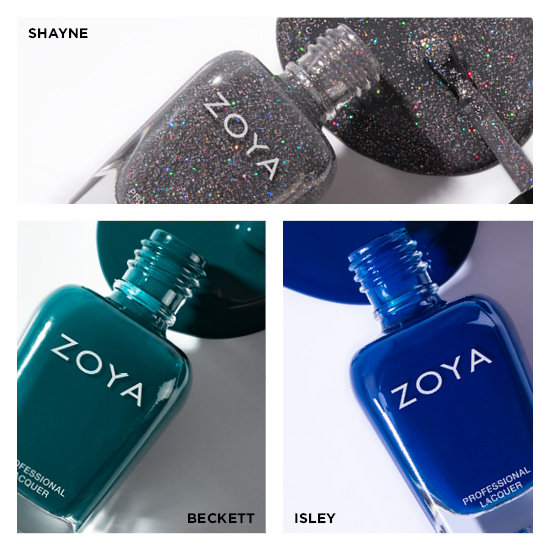 ZOYA | Nail Polish | Luxe Noir 18pc Retail Display | Bottle and Spill