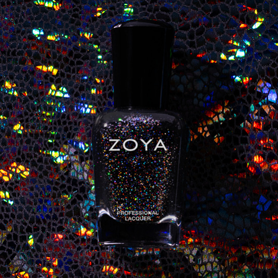 Viper Black Holographic Nail Polish  Inspiration