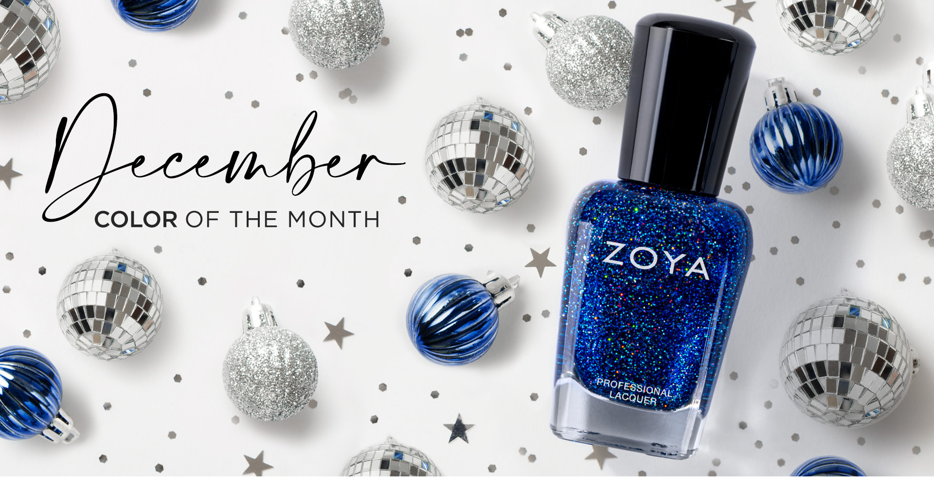 Seren Blue Holographic Nail Polish - December Color of the Month