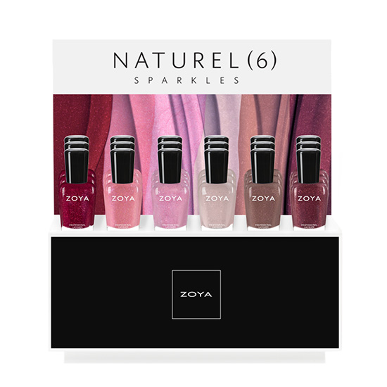 ZOYA | Nail Polish | Naturel 6: Sparkling Retail Display | Spill