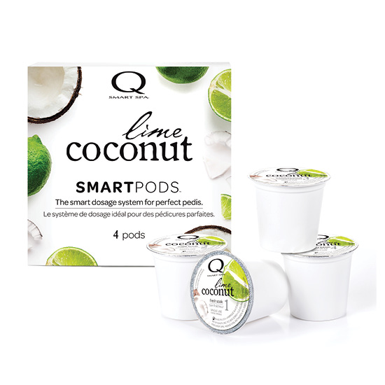 Coconut Lime 4 - Step Pedi in a Box ( 1 of each 4 products ) Product Swirl