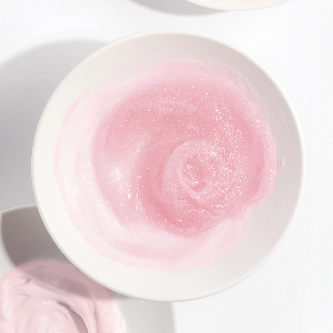 Pink Lemonade Sugar Scrub Product Swirl Scent Inspiration Close Up Product Texture