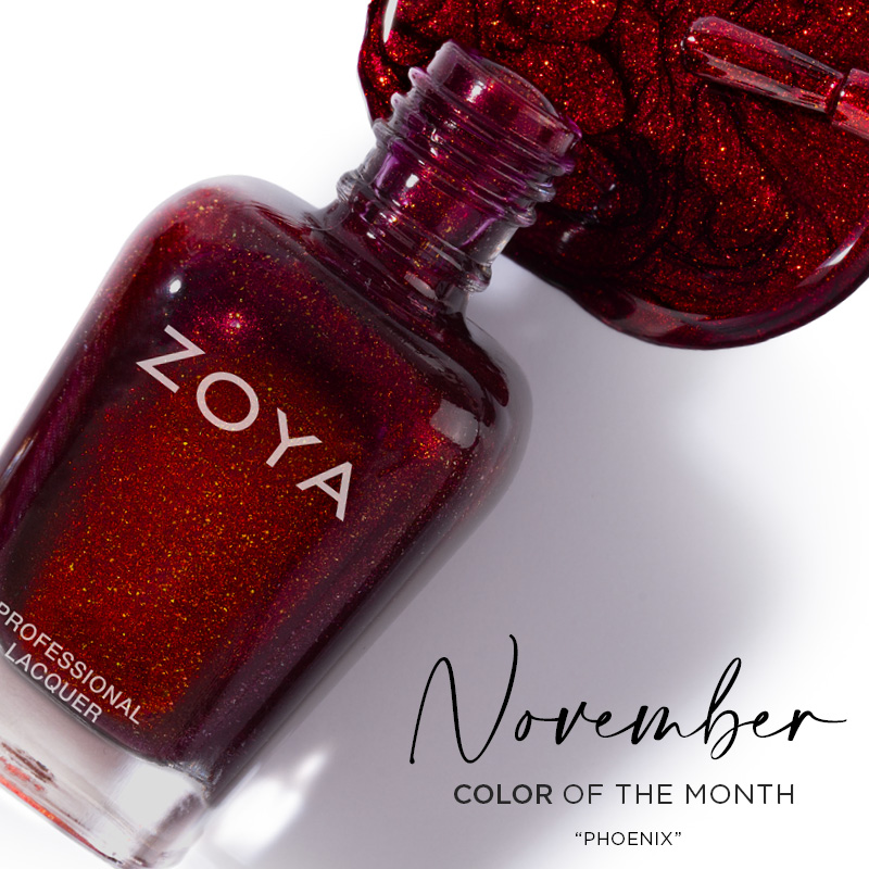 Phoenix Nail Polish Spill and bottle and brush