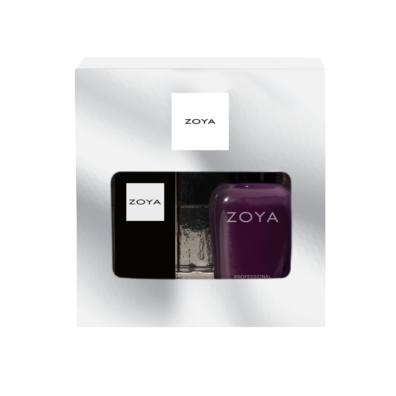 Full Size, Lipstick in Bristol & Vanessa Nail Polish n silver window gift box