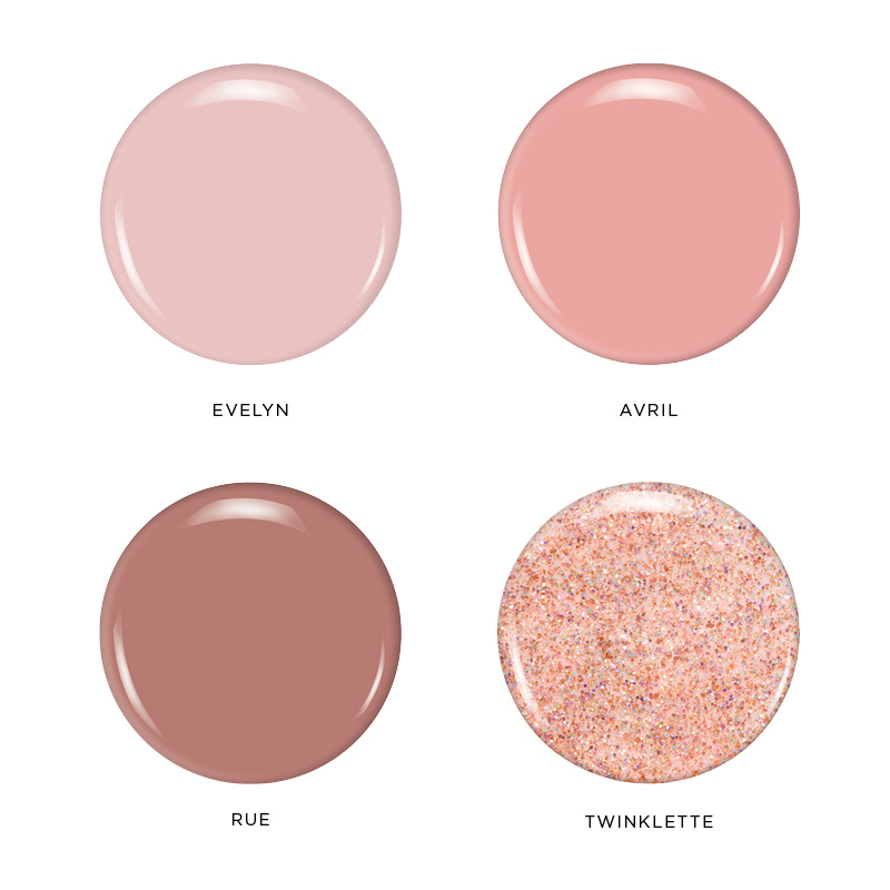 Petitte Evelyn, Avril, Rue, Twinklette in a window gift box. Perfect for all gift giving and a self treat.