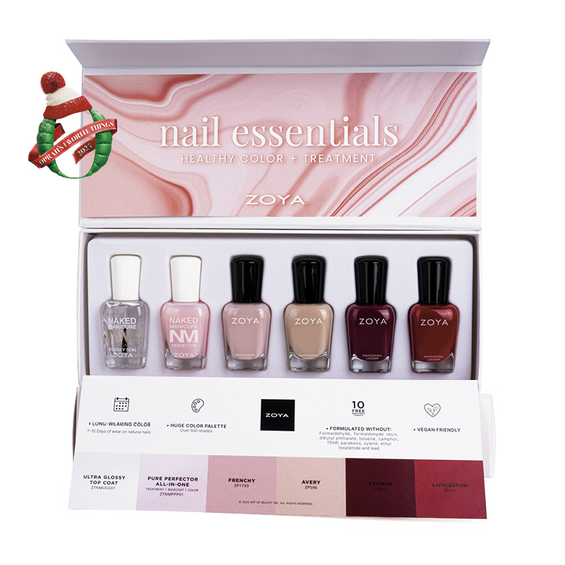 Oprahs Favorite Things 2025 Zoya Essential Healthy Nail + Color Gift Set front view - 0.5oz/15mL