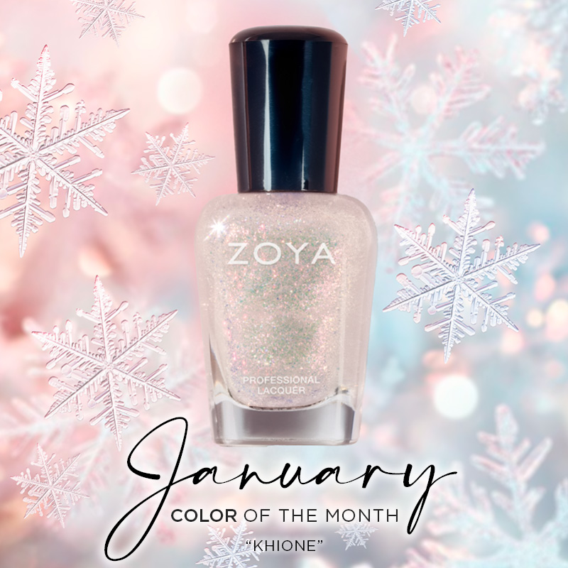 Khione Nail Polish Bottle with polish background