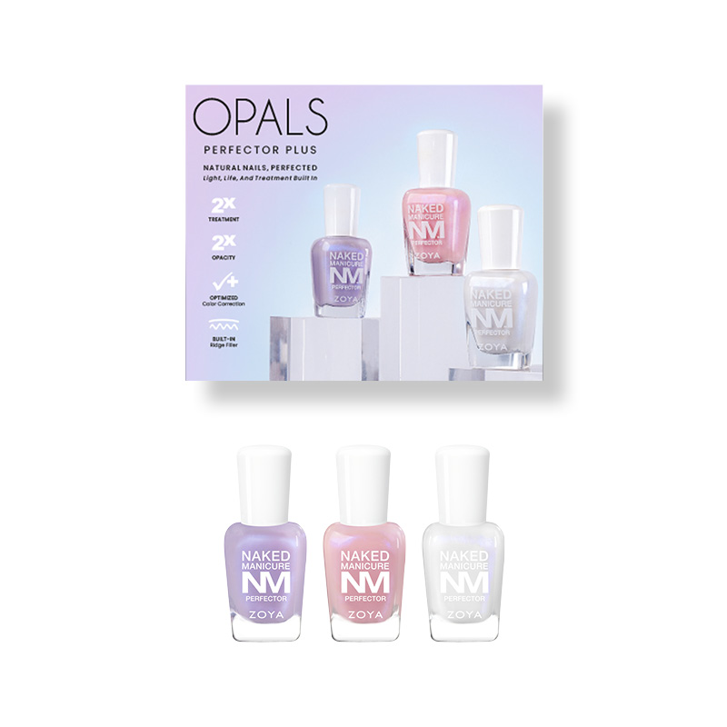 Perfector Plus Opals Trio | Sheer Nail Perfectors with Treatment | Zoya - 0.5oz/15mL