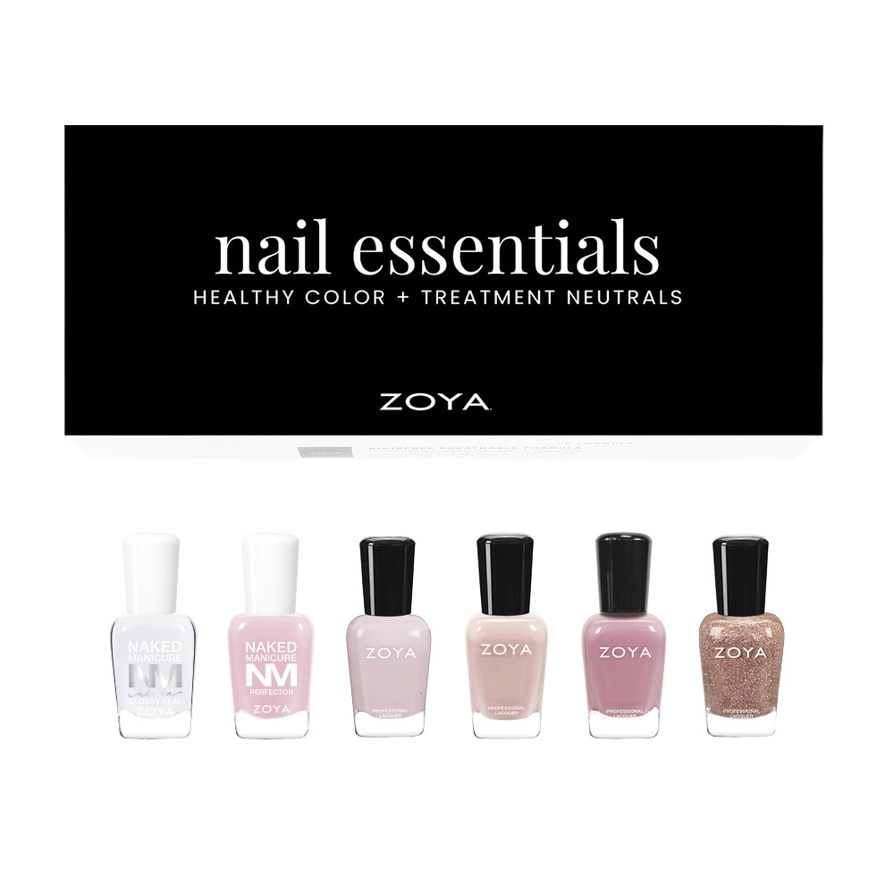 ZOYA Nail Essential Healthy Color + Treatment Neutrals Set