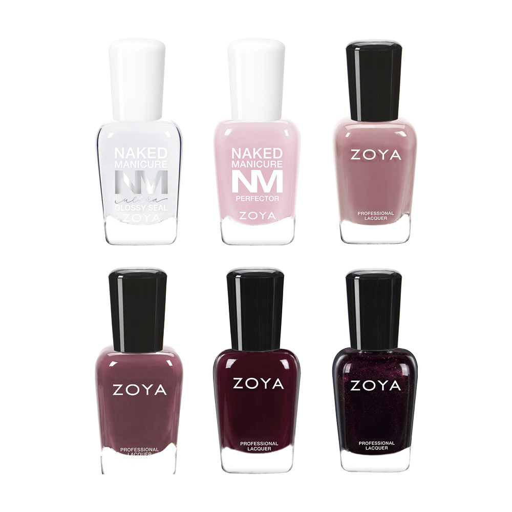ZOYA Nail Essential Healthy Color + Treatment Mauves Set