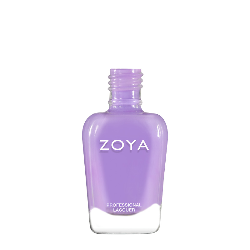 Zoya Lila muted lilac nail polish color swatch