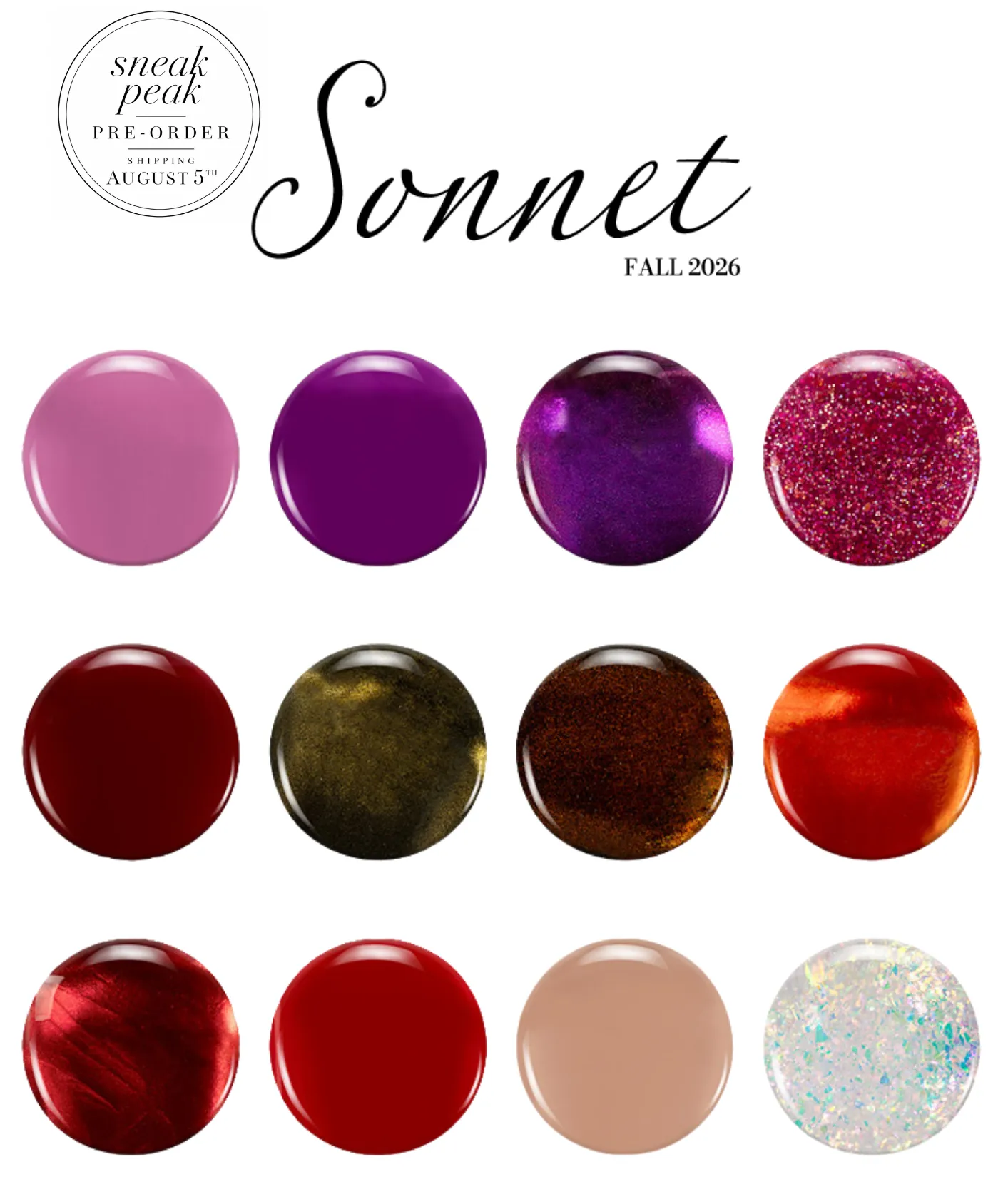 Sonnet Fall Nail Polish Collection