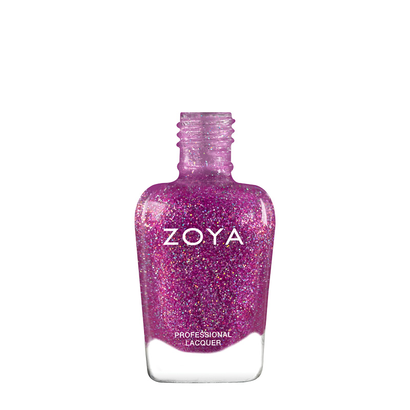 Leeloo | Orchid pink holographic glitter Long Lasting Vegan Nail Polish | ZOYAspill