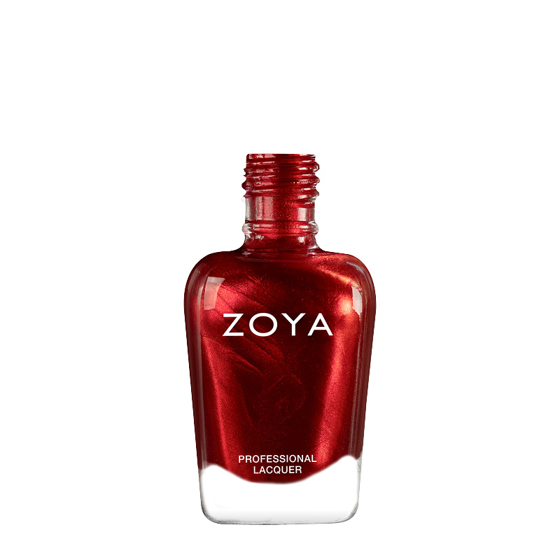 Gael | Alluring deep red metallic Long Lasting Vegan Nail Polish | ZOYAspill