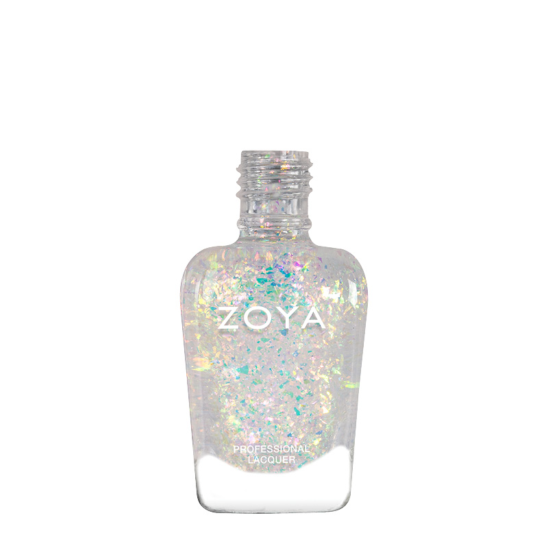 Zora | Ethereal pink-yellow shifting flake glitter overlay Special Effects Topper | ZOYAspill