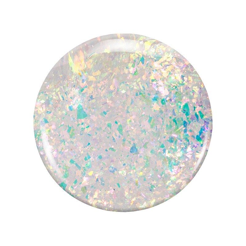 Zora | Ethereal pink-yellow shifting flake glitter overlay Special Effects Topper | ZOYAspill