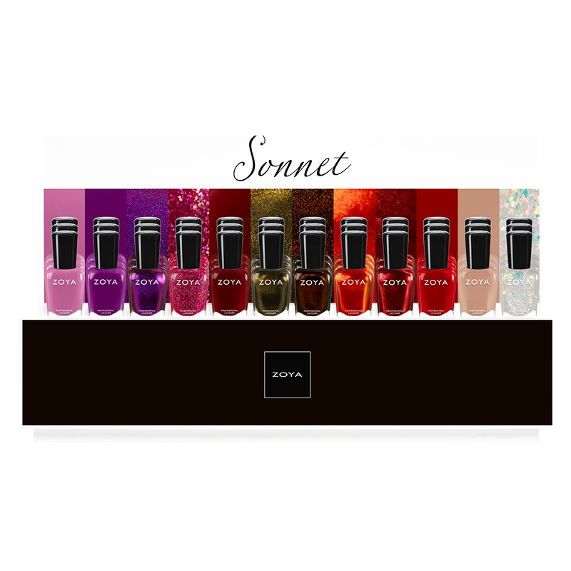 Sonnet Display | Fall 2026 Nail Polish Retail Display | ZOYAspill