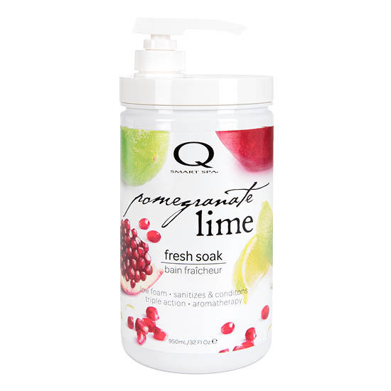 Pedicure, Manicure Soak, Pomegranate Lime Triple Action Fresh Soak 32oz