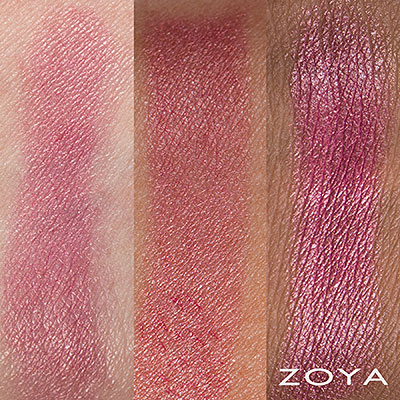 zoya lipstick in Kitty swatched on skin