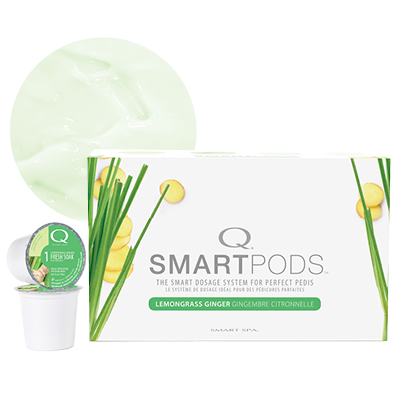 Lotion: Pedicure Manicure Lemongrass Ginger 24 x Single Use Pods | SMART SPA | SMART PODS Spill