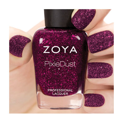 Zoya Nail Polish in Noir Ultra PixieDust - Textured alternate view 2